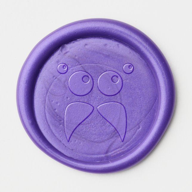 Jumping Spider Face Wax Seal Sticker (Front)