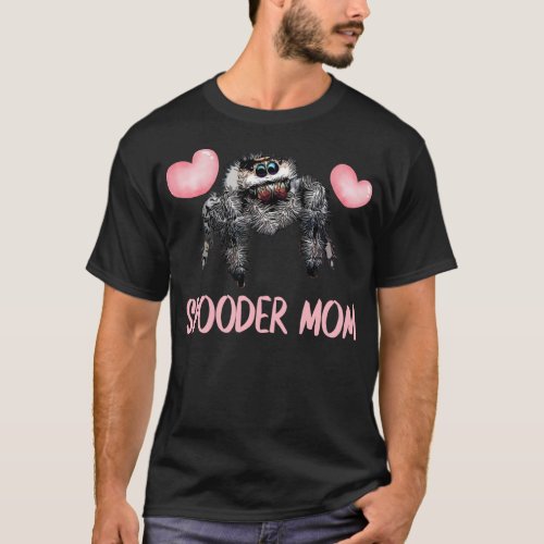 Jumping Spider Pink Spooder Mom Mothers Day Cute P T_Shirt