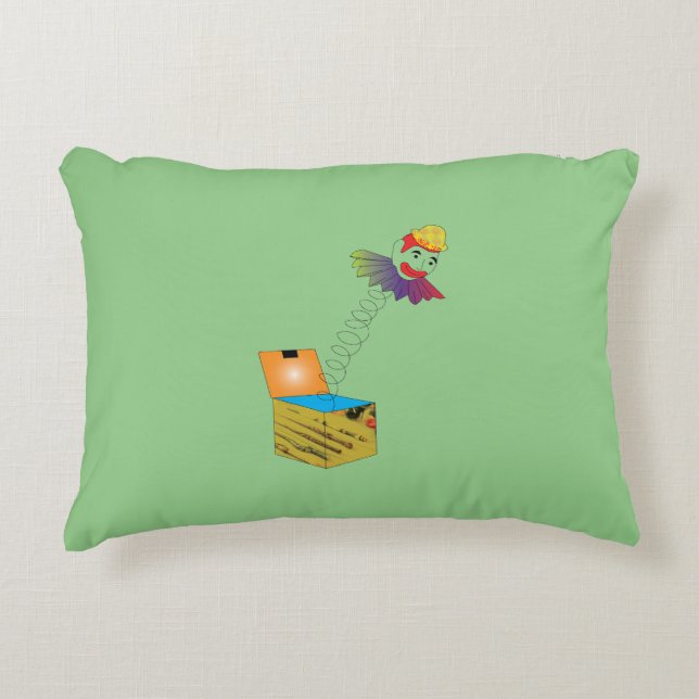 Jumping Spring Head Accent Pillow (Front)