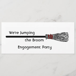 Jumping the Broom Engagement Invitation