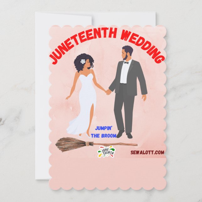 Jumping the broom note card (Front)