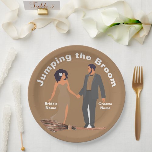 Jumping the Broom Paper Plates
