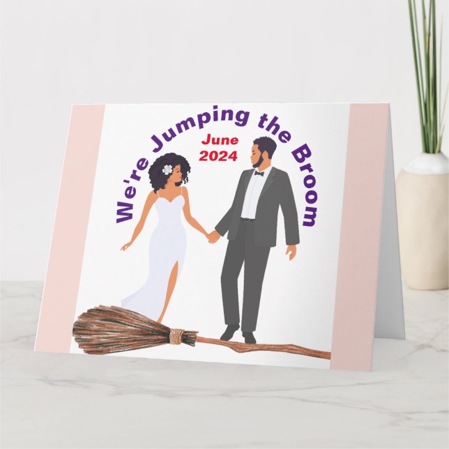 Jumping the Broom Thank You Card (Front)