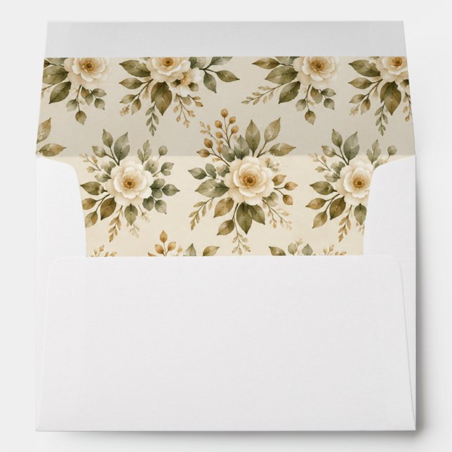 Jumping the Broom Wedding Matching Envelope (Back (Bottom))