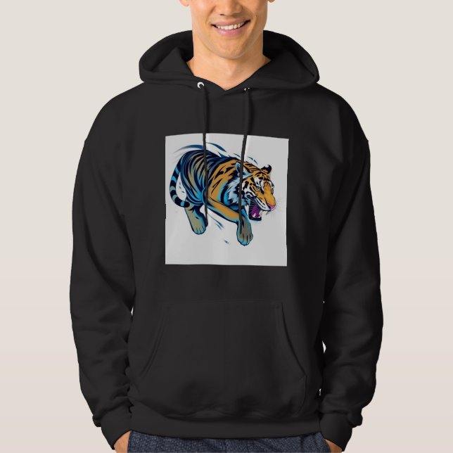 Jumping Tiger Hoodie (Front)
