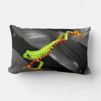 Jumping Tree Frog Lumbar Pillow