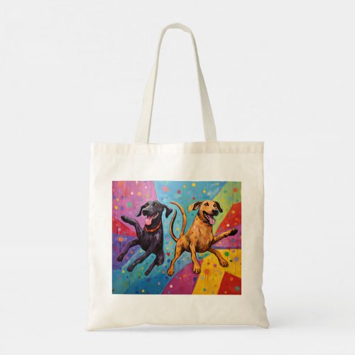 Jumping Woof Tote Bag