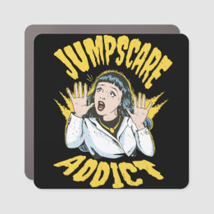 Jumpscare Addict Car Magnet