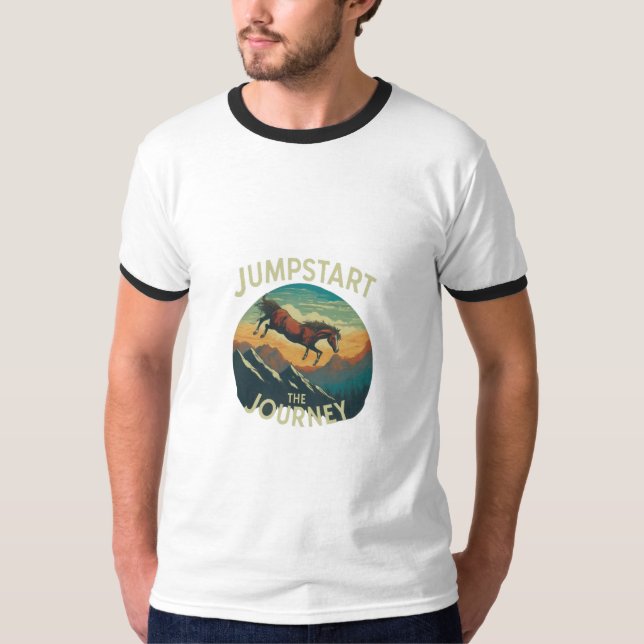 Jumpstart the Journey" T-shirt Design (Front)
