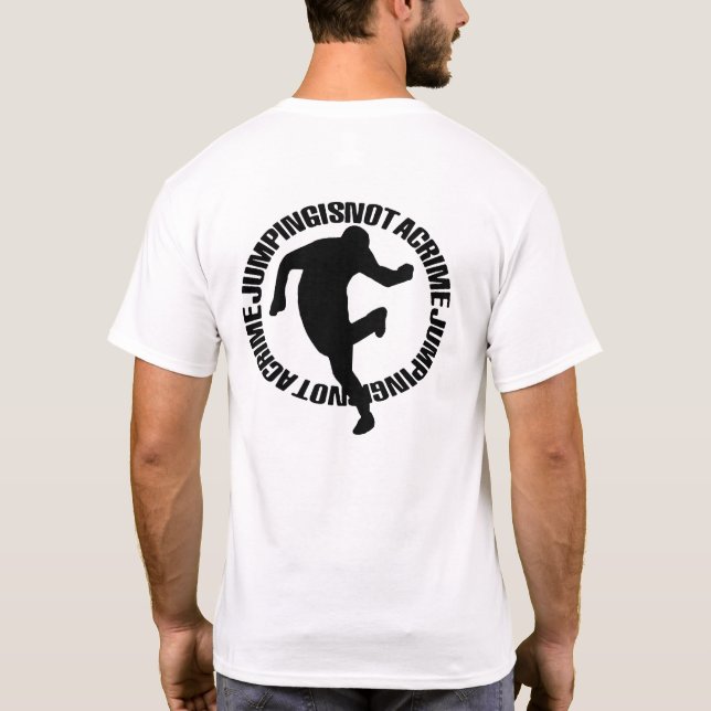 Jumpstyle Black [Transparent] T-Shirt (Back)