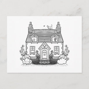 jun house holiday postcard