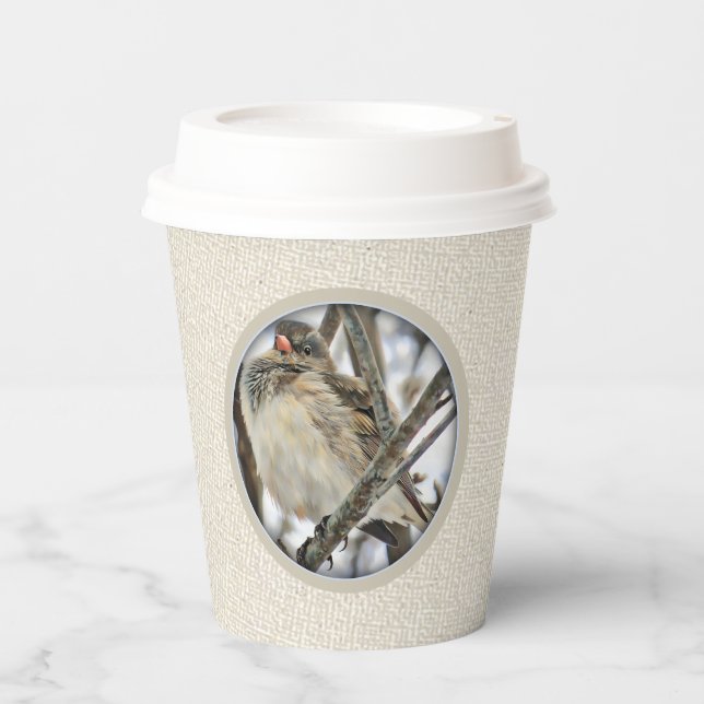 Junco in a Tree - Paper cup (Front)