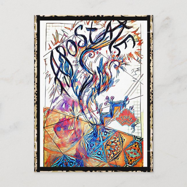 Junction Card No 14. Apostate Colorful Drawing (Front)