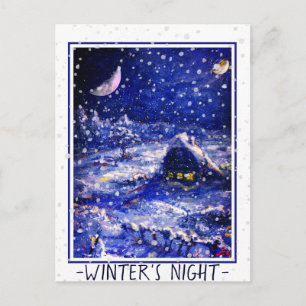 Junction Card No 49: Winter's Night. Moon Crescent