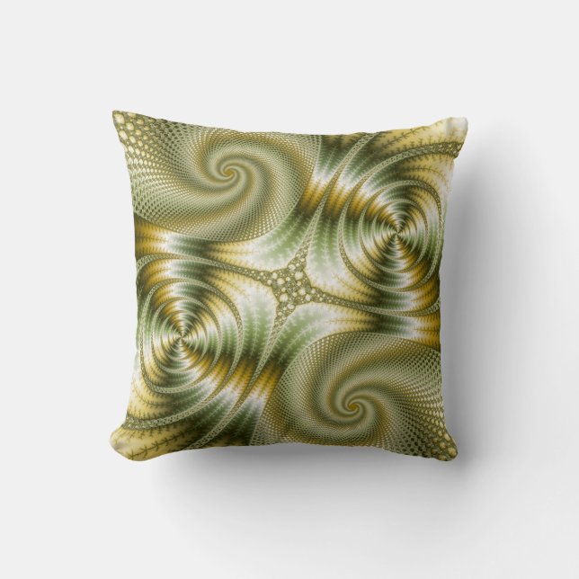 Junction - Mandelbrot Art Throw Pillow (Front)