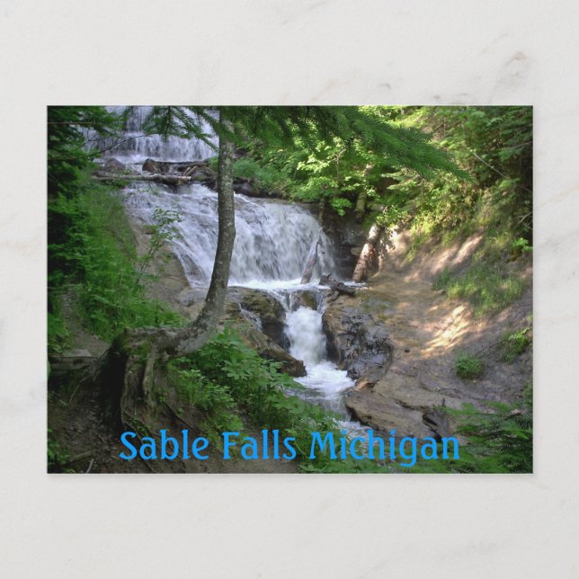 June08 203, Sable Falls Michigan Postcard (Front)