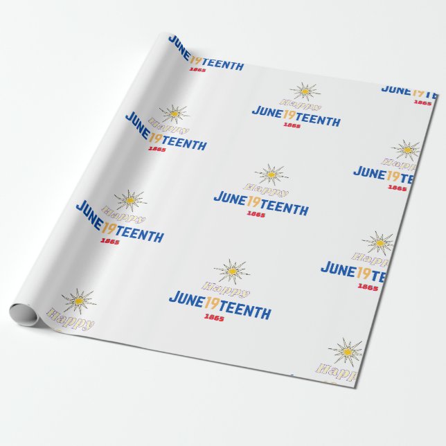 June19teenth Wrapping Paper (Unrolled)