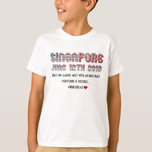 June 12th 2018 USA North Korea Singapore Meeting T_Shirt