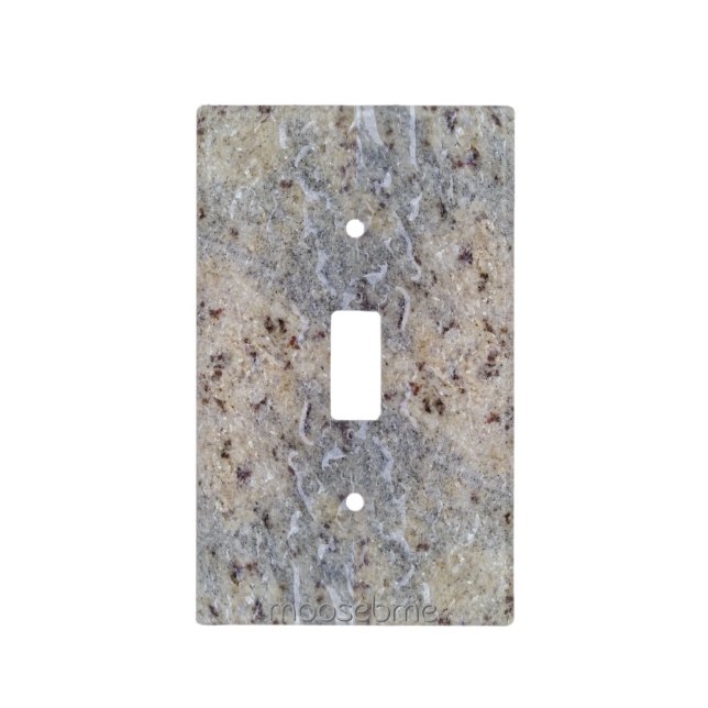 June 13th 2016 Wet Blue Granite Reflection Light Switch Cover (Front)