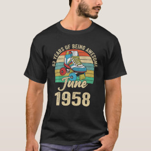 June 1958 63 Year Old 63 Birthday Apparel T-Shirt