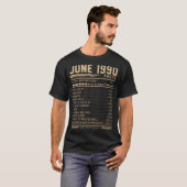 june 1990 facts birthday T-Shirt (Front Full)