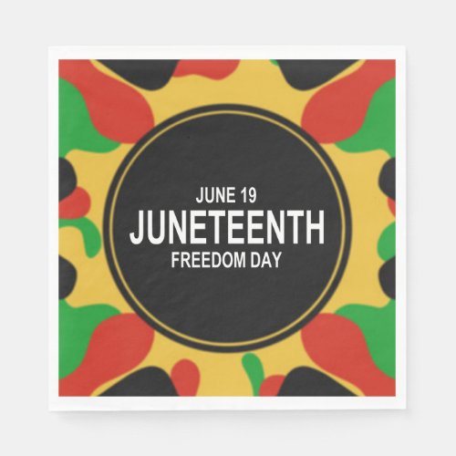 June 19 Freedom Day Juneteenth Napkins