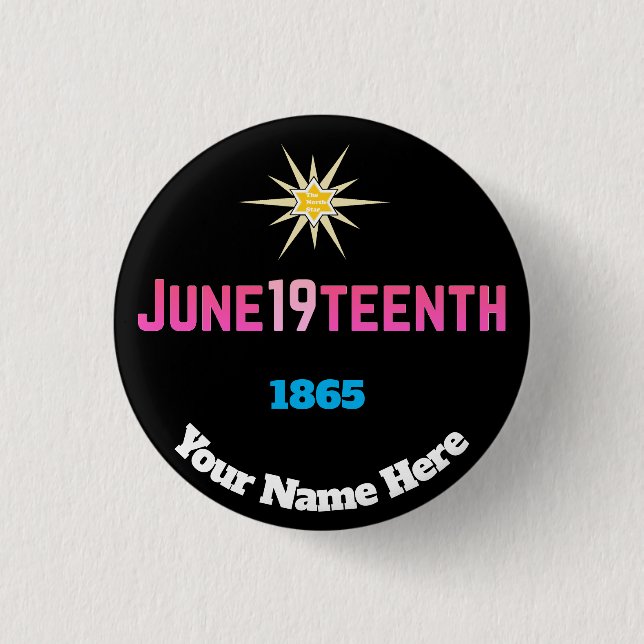June 19teenth  button (Front)