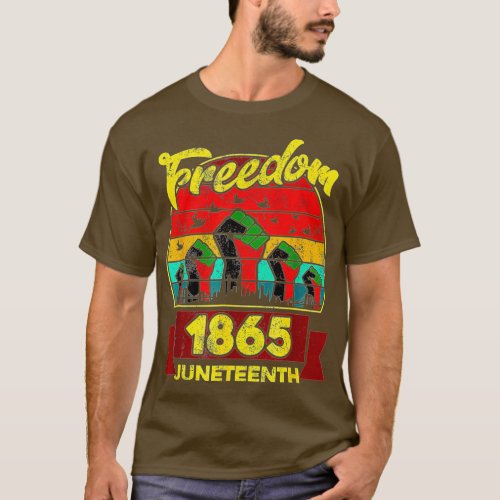 June 19th 1865  Retro Style Tees Juneteenth 1865 