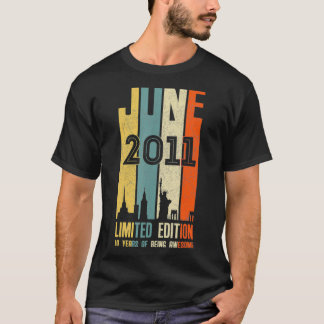 June 2011 10 Birthday 10 Year Old 2011 Birthday Vi T-Shirt