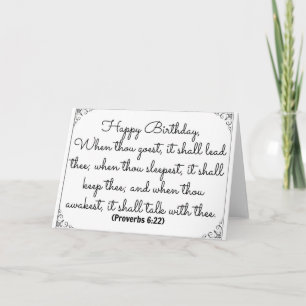 June 22 Bible Birthday card with Proverbs verse