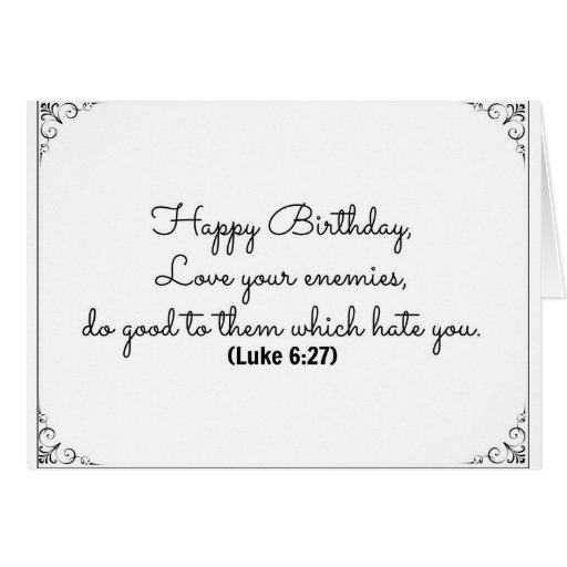 June 27 Bible Birthday card with Luke verse | Zazzle