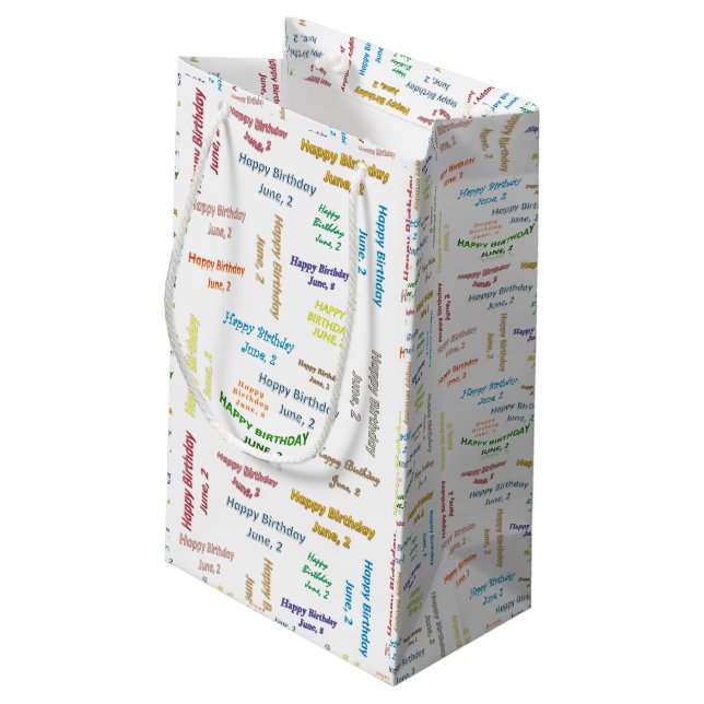 June, 2 Birthday Gift Bag (Back Angled)