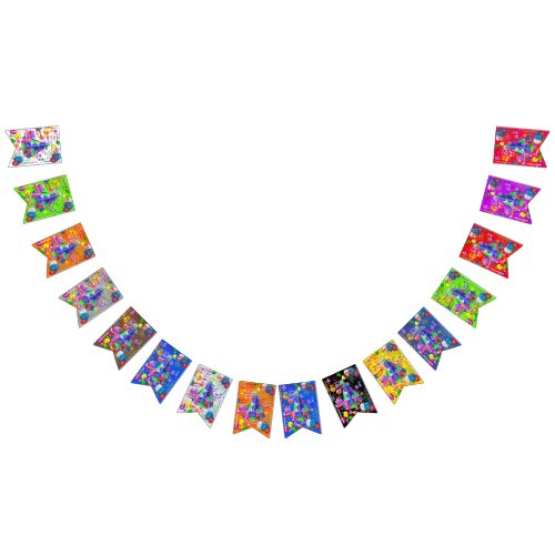 June 8 Birthday Bunting Banner