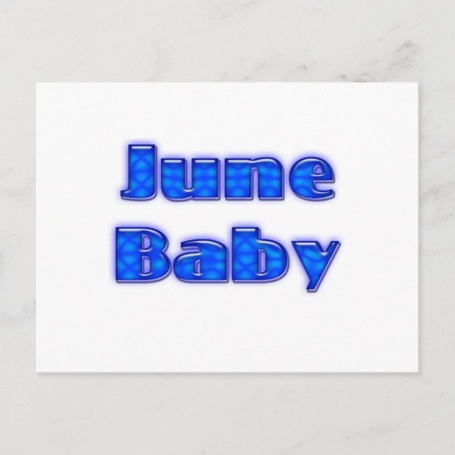 June Baby Postcard (Front)