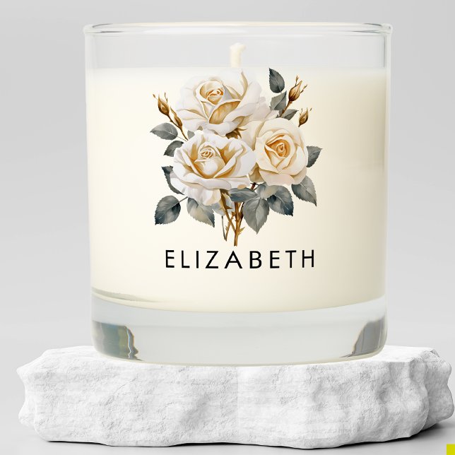 June Birth Month Flower Personalized Gift for Her Scented Candle (Creator Uploaded)