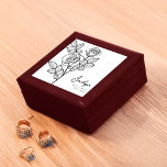 June Birth Month Flower Rose Minimalist Gift Box<br><div class="desc">Celebrate a June birthday with this elegant,  personalized gift box featuring the birth flower rose! Made of lacquered wood with a soft felt interior,  it’s perfect for storing jewelry and keepsakes. A minimalist,  thoughtful gift that adds beauty and meaning to any collection.</div>