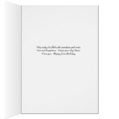 June Birthday Card Pink Roses for Mum (Inside (Right))