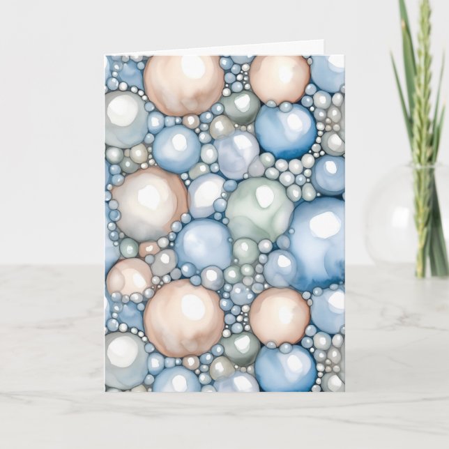 June Birthstone Pearl Birthday Card (Front)