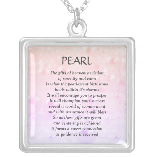 June Birthstone Pearl design Necklace