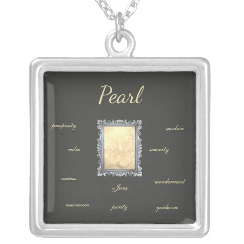 June Birthstone Pearl Fairy design Necklace