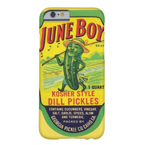 June Boy Kosher Dill Pickles Georgia USA Vintage Barely There iPhone 6 Case