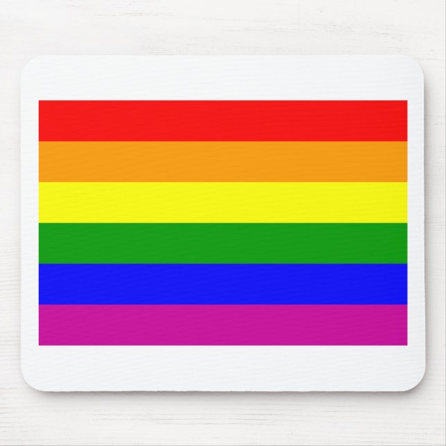 June Bride/Gay Pride Mouse Pad (Front)
