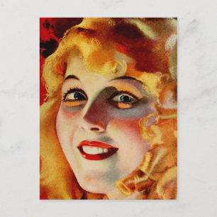 June Caprice Portrait Postcard
