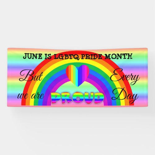 June is LGBT Pride Month  Banner