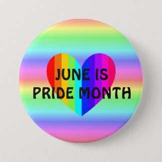 June is LGBT Pride Month Button