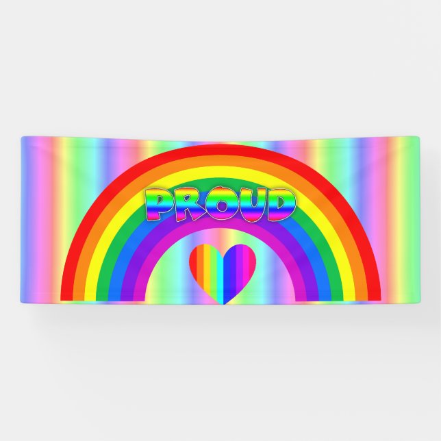 June is LGBT Pride Month Button Banner (Horizontal)