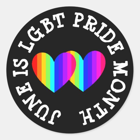 June is LGBT Pride Month Stickers | Zazzle.com