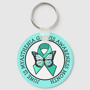 June is Myasthenia Gravis Awareness Month Keychai Keychain