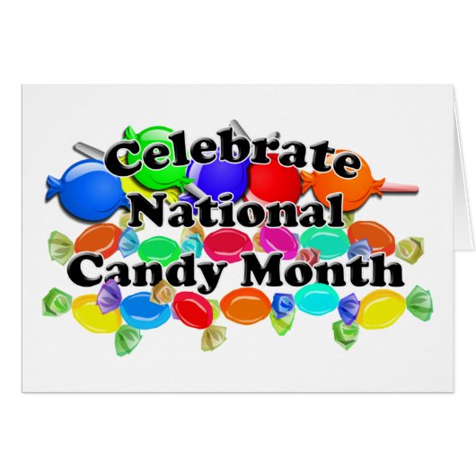 June is National Candy Month Cards (Front Horizontal)