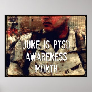 June is PTSD Awareness Month Poster